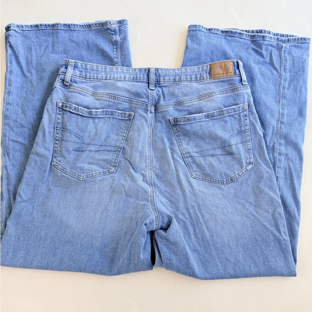 American Eagle Super High Rise Baggy Wide Leg Jean 12 - Picture 5 of 5